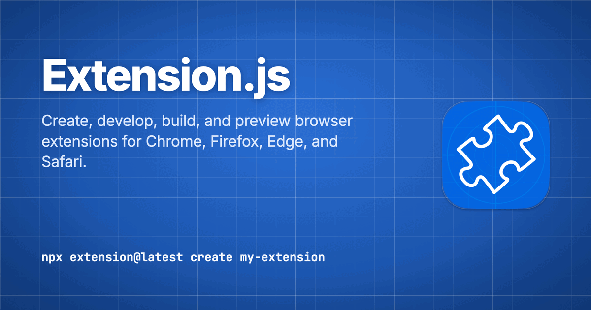Extension.js, the cross-browser extension framework